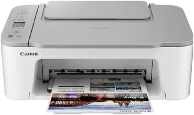 Imprimante multifonction Canon PIXMA TS3551i blanche vue de face
