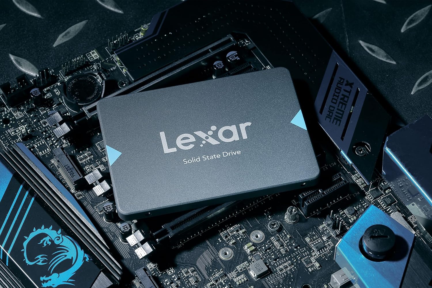 SSD Lexar 2.5 pouces utilisé dans notre comparatif des meilleurs SSD 250 Go et 256 Go