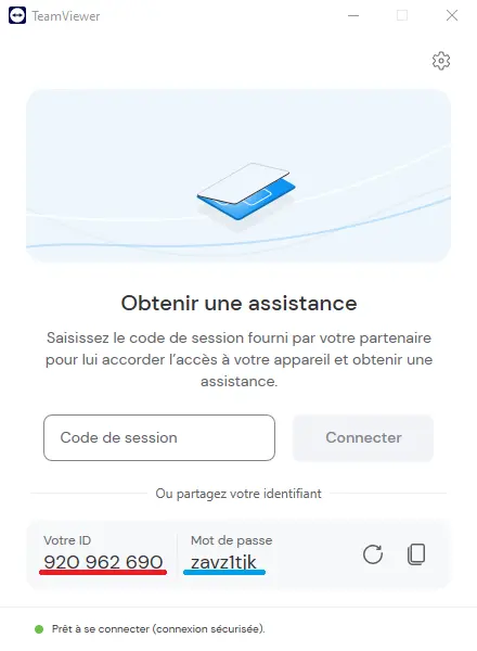 Assistance à distance - Teamviewer