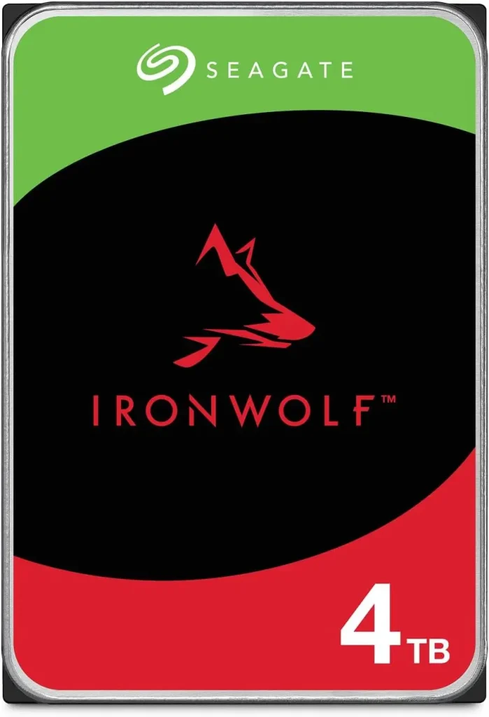 4 TB Seagate IronWolf hard drive for NAS