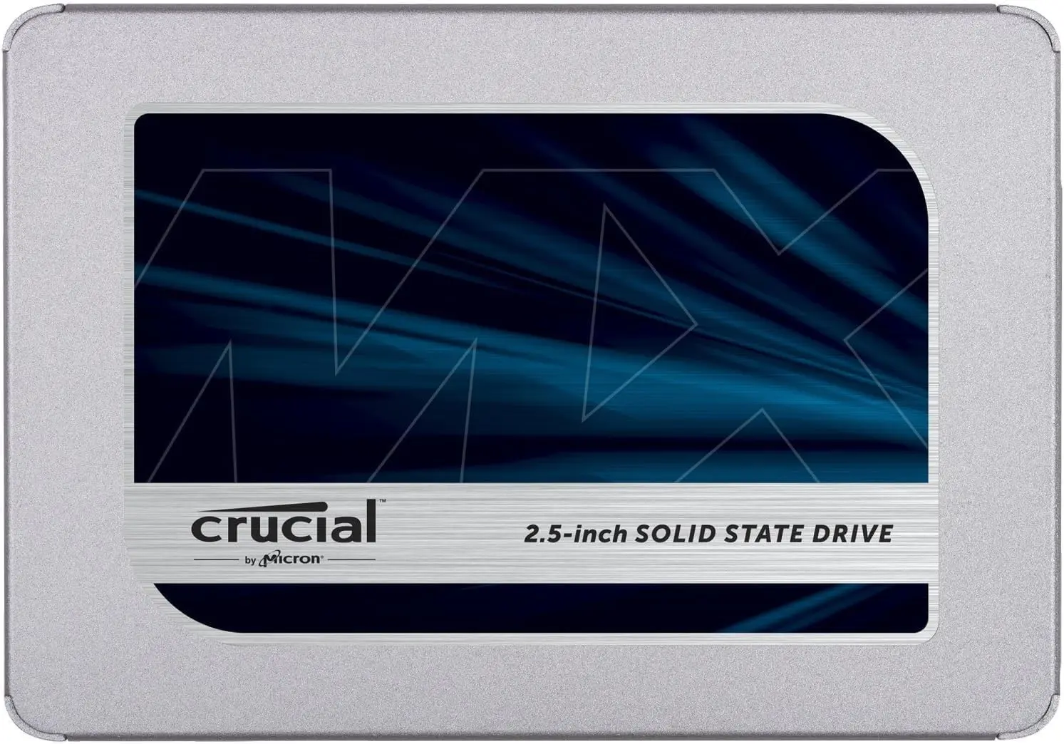 SSD Crucial MX500 1to présenté sur fond blanc