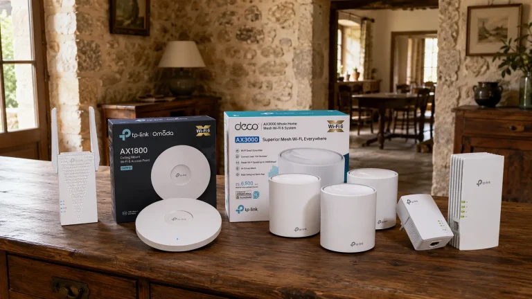 Wi-Fi solutions arranged in a thick-walled house