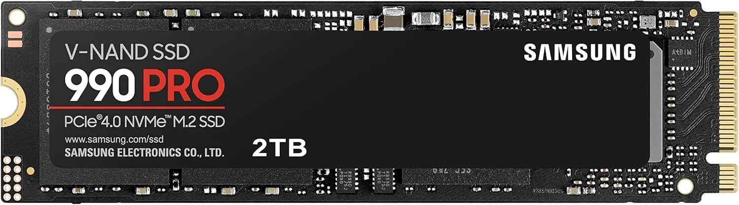 Samsung 990 PRO 2 To SSD shown on a white background