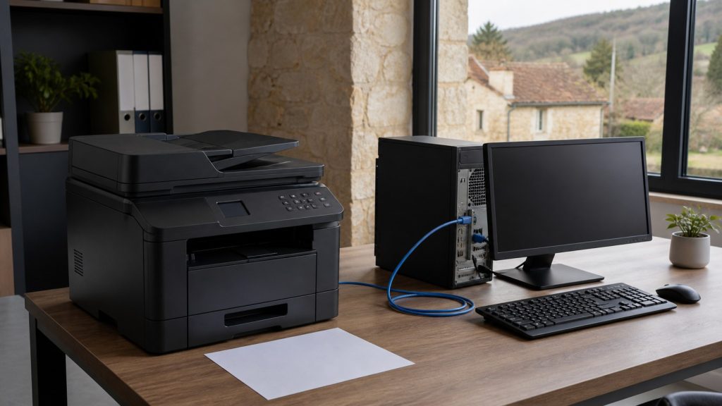 Imprimante et PC Windows contrôlés lors d’un diagnostic de statut hors connexion
