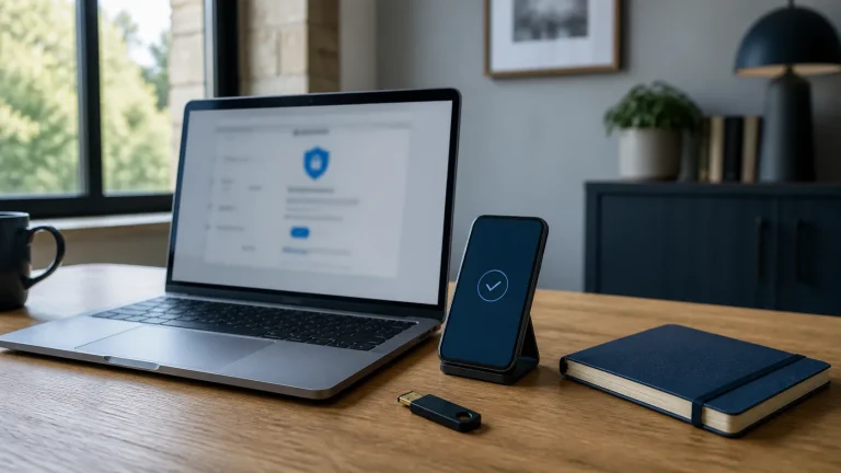 Laptop and smartphone ready to secure a compromised Microsoft account